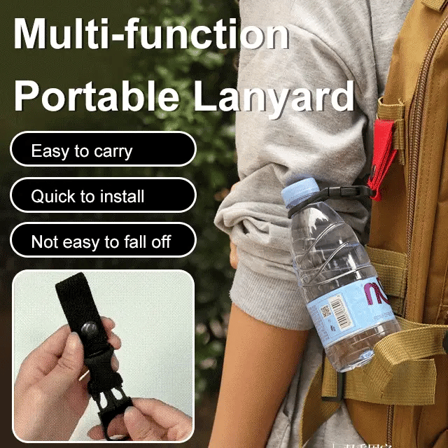 Portable water bottle buckle