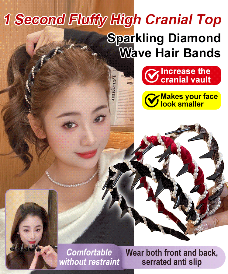 Diamond wave headband
