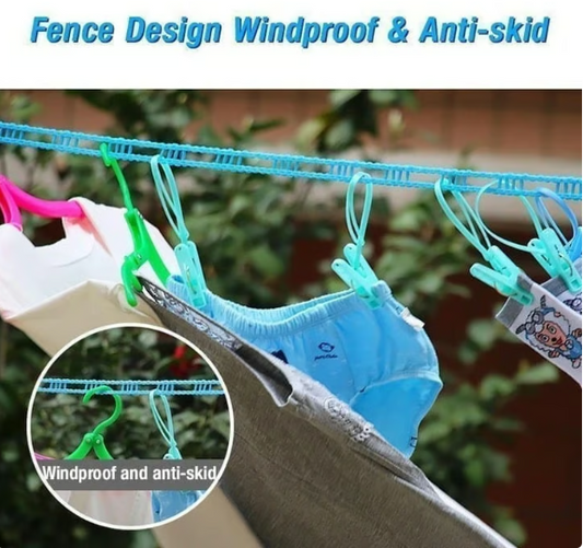 Windproof Non-Slip Clothesline