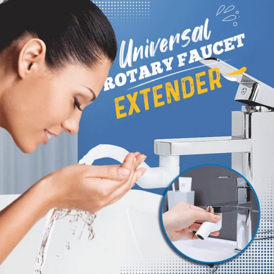 Universal rotary faucet extender