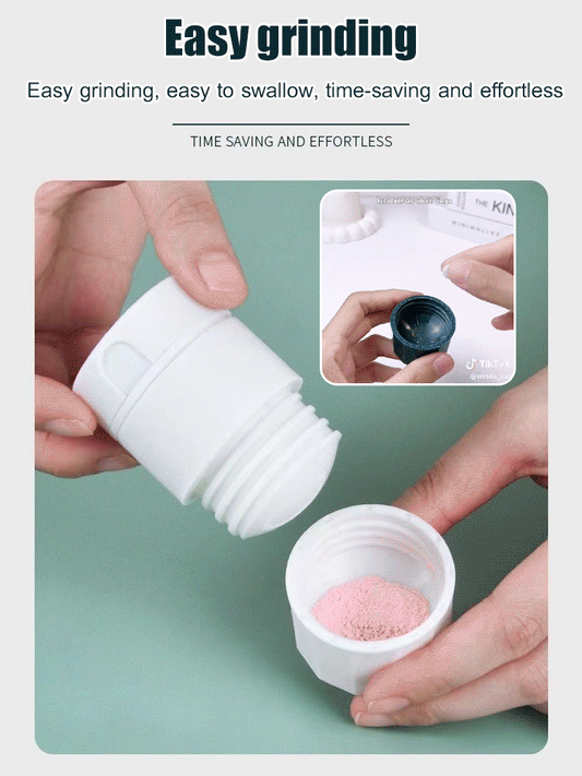 Portable 4-in-1 medicine grinder