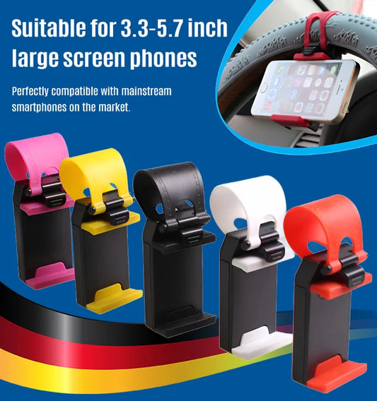 New steering wheel car phone holder
