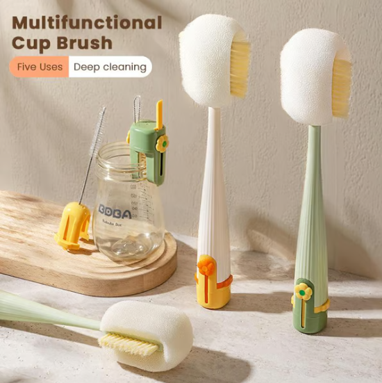 5-in-1 Bottle Cleaning Brush (Multifunctional)