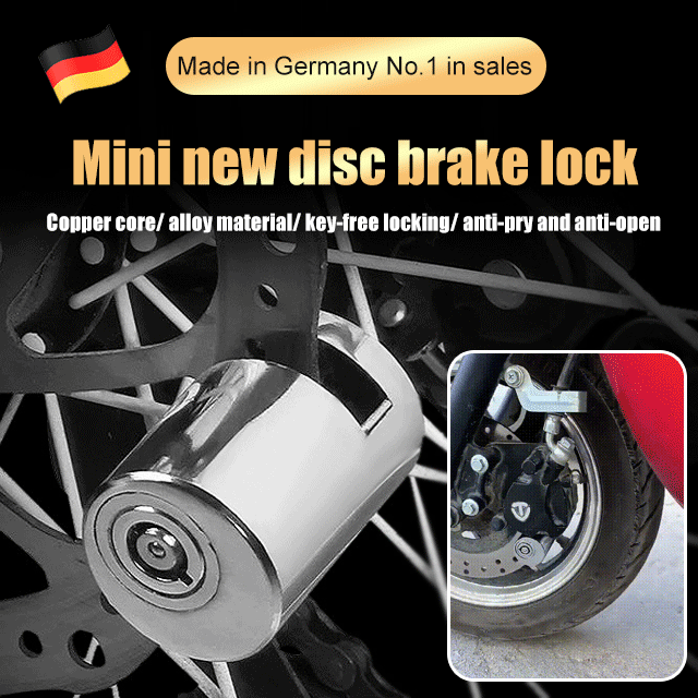 Mini disc brake lock
