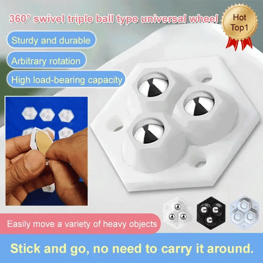 🔥Daily Promotion✨360° rotating three-ball caster（4Pcs）