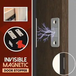 Ultra-thin Invisible Magnetic Door Stoppers (4Sets)