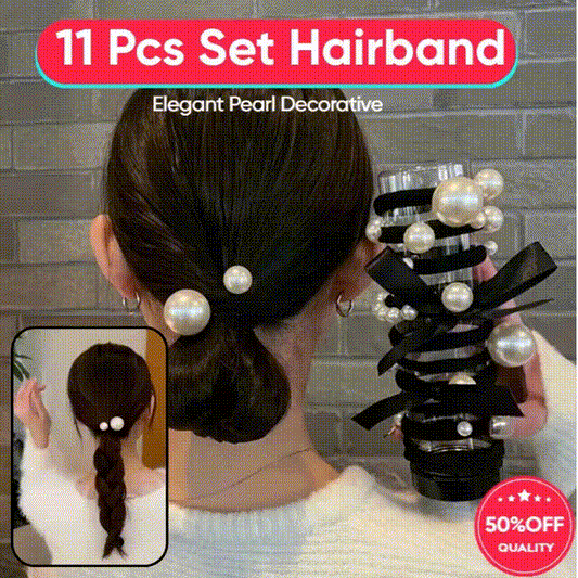 Elegant Pearl Decorative Hair Loops