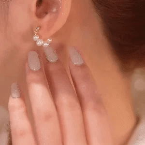 💝To My Dearest Daughter👩❤️👧elegant pearl earrings