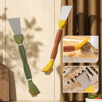 Multifunctional two-in-one kitchen cleaning brush