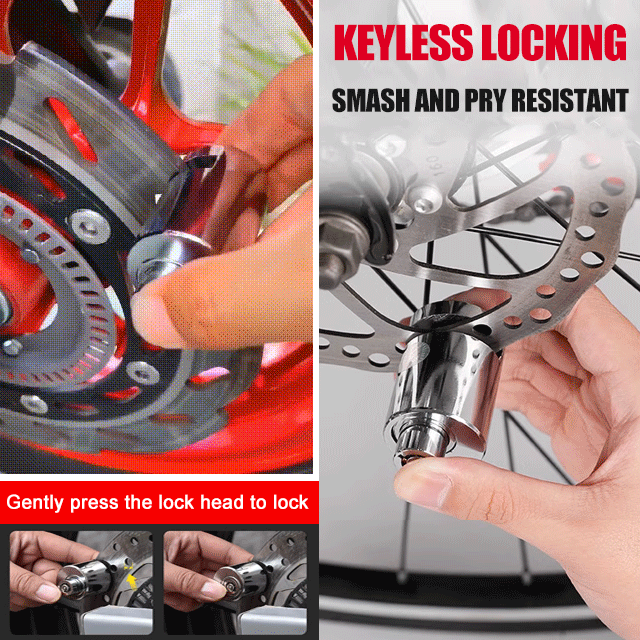 Mini disc brake lock