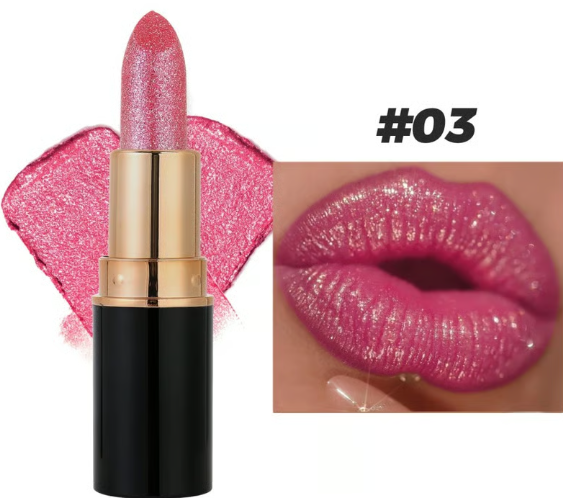 Diamond Lip Gloss Glitter Lipstick Waterproof