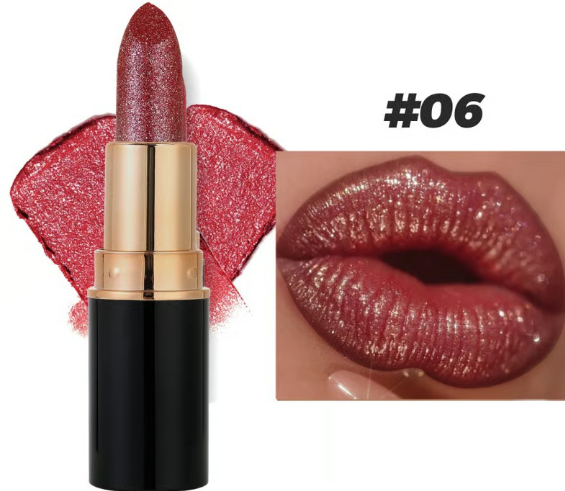 Diamond Lip Gloss Glitter Lipstick Waterproof