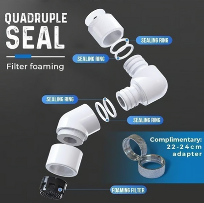 Universal rotary faucet extender