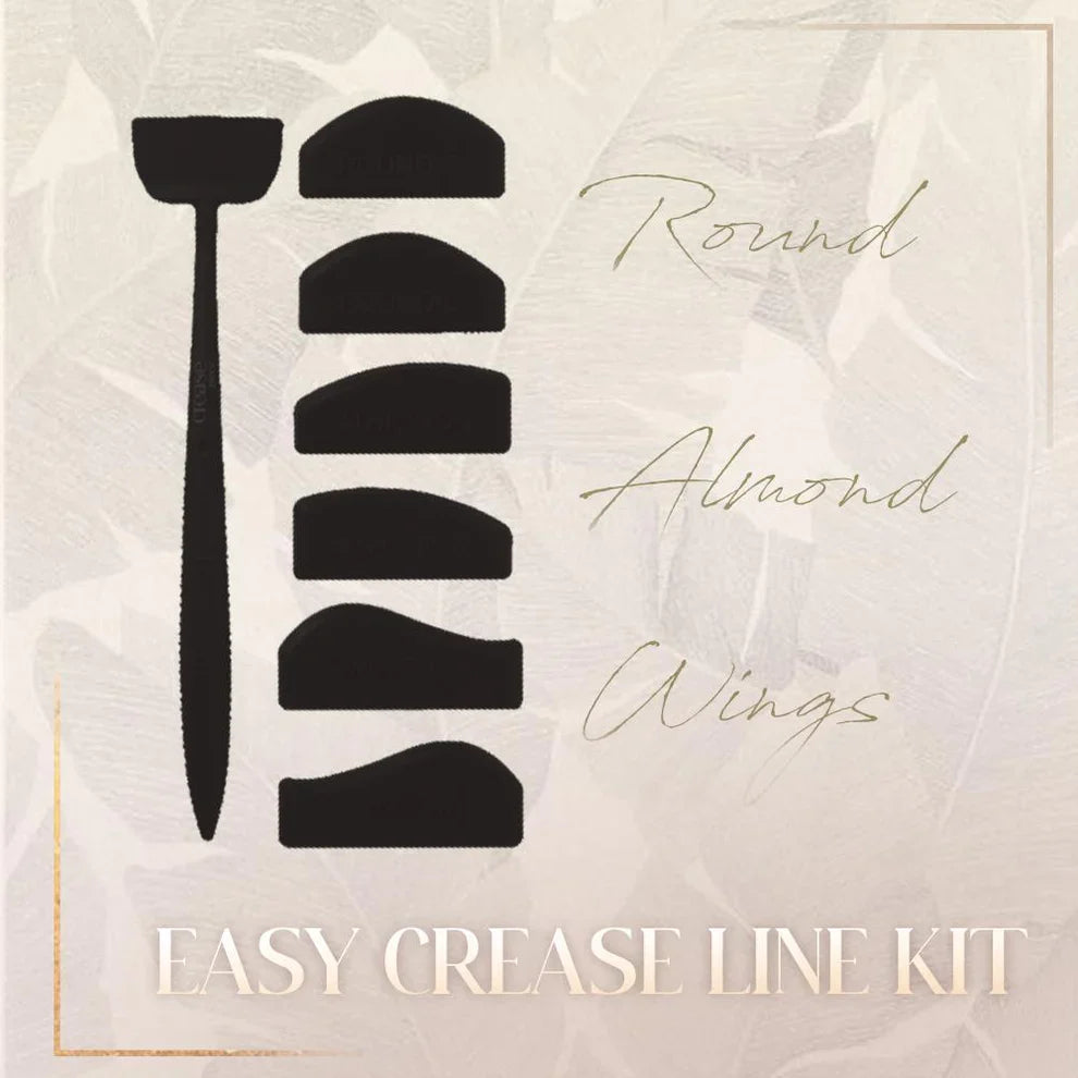 GlamUp Easy Crease Line Kit (6 sets of Crease Shapes Included)
